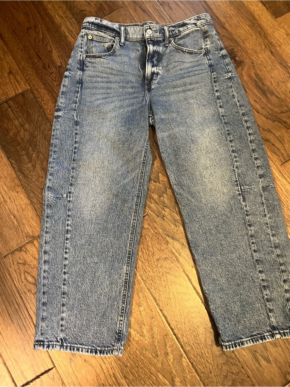 Lucky Brand Women’s Light Blue Barrel Cropped Jeans